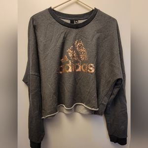 XL Crop Adidas Pullover Sweatshirt